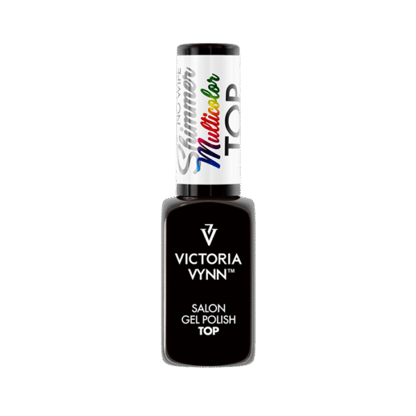Victoria Vynn Gel Polish Top No Wipe Shimmer Multicolor 8ml