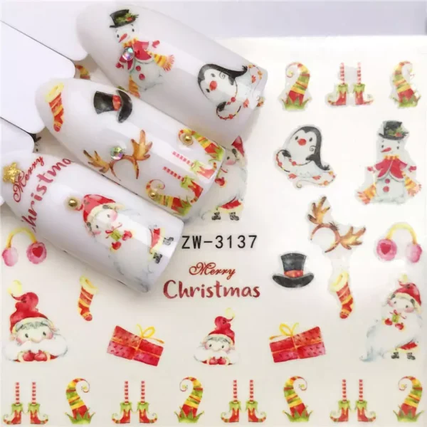 Nail Christmas Water Decals 3137