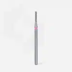 Diamond nail drill bit, rounded “cylinder”, red, head diameter 1.4 mm/ working part 8 mm