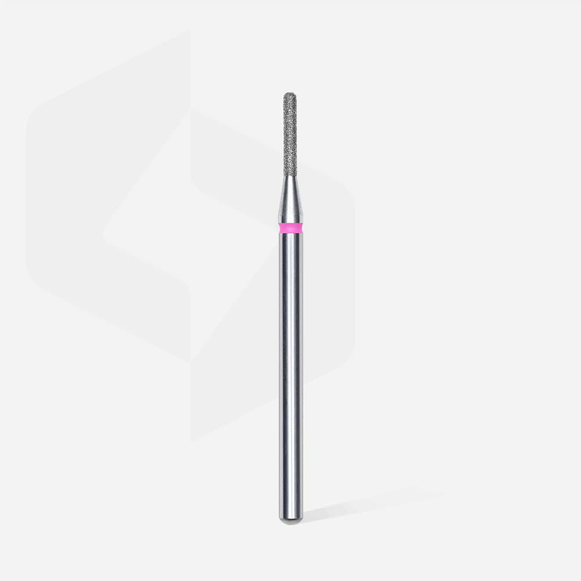 Diamond nail drill bit, rounded “cylinder”, red, head diameter 1.4 mm/ working part 8 mm