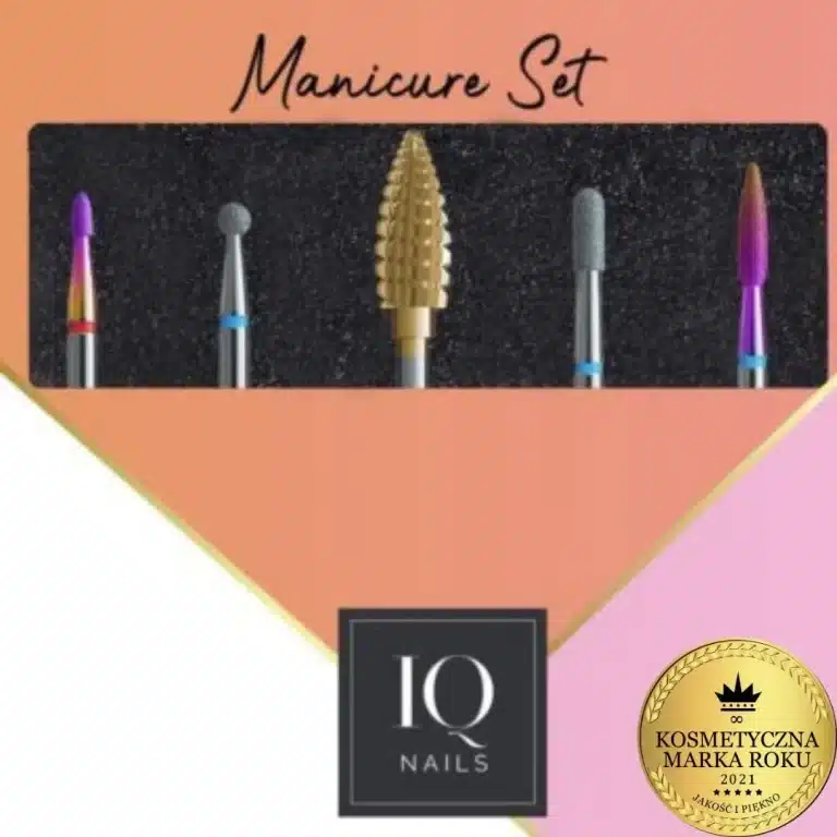 Iq Nails Expert Ii Set Set Of 5 Drills For Hybrid Gel Acrylic And Cuticles