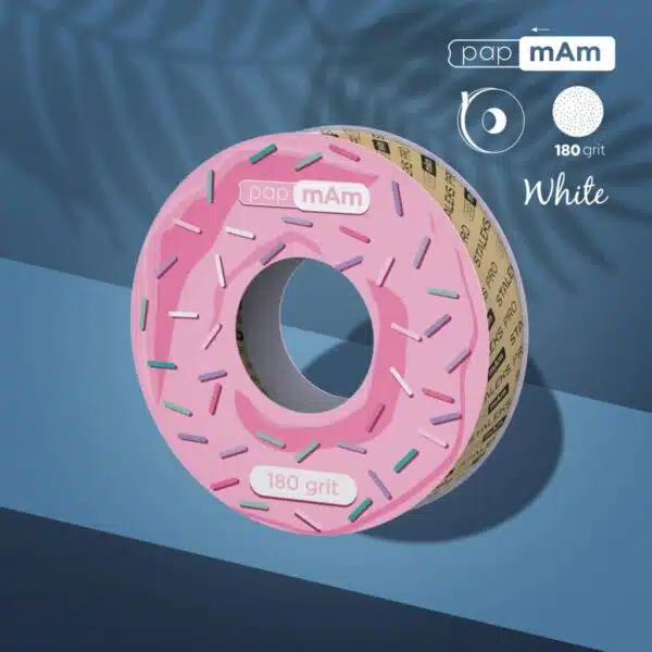 Staleks Disposable White Abrasive Tape Papmam Expert 180 Grit For The Plastic Case Atsc 180w