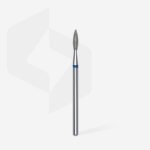 Diamond Nail Drill Bit Pointed Flame Blue Expert Head Diameter 21 Mm 1 Working Part 8 Mm