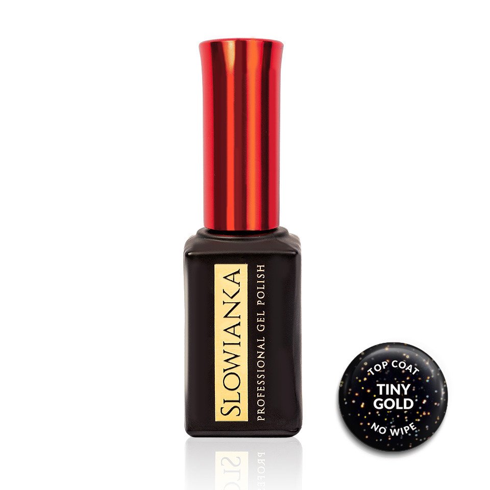 Slowianka Top Coat No Wipe Tiny Gold 10g