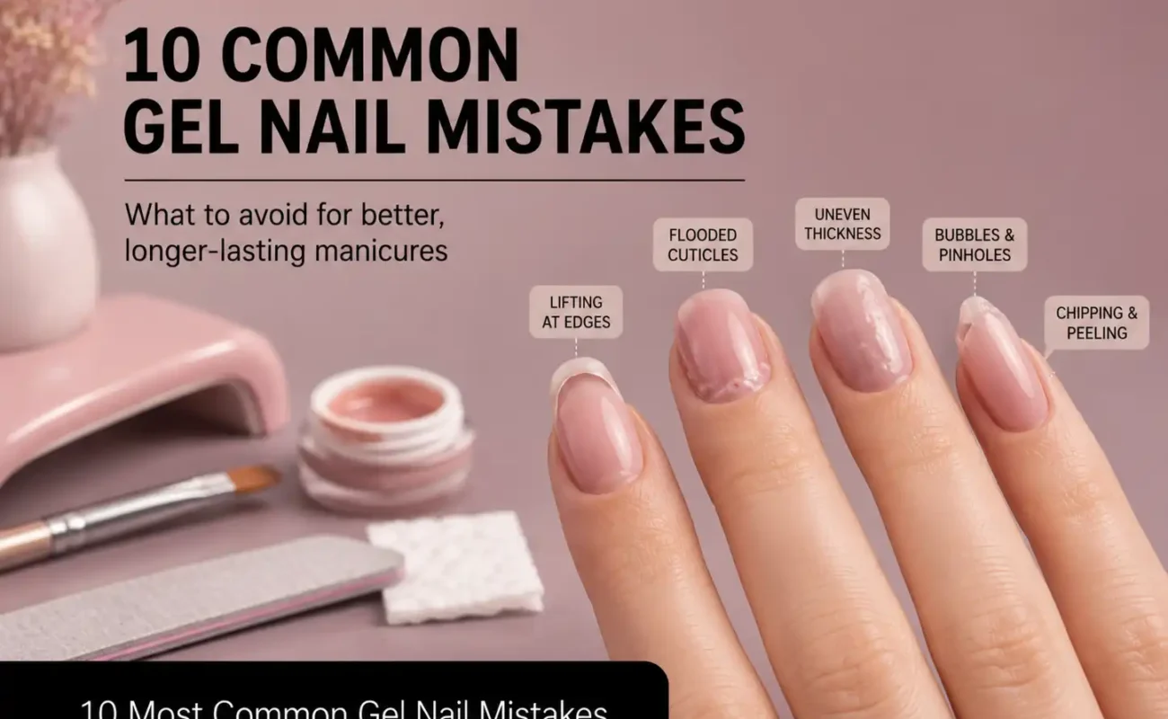 Making one of these 10 common gel nail mistakes at home? This guide explains what's going wrong, why it happens and exactly how to fix it — from prep to removal.