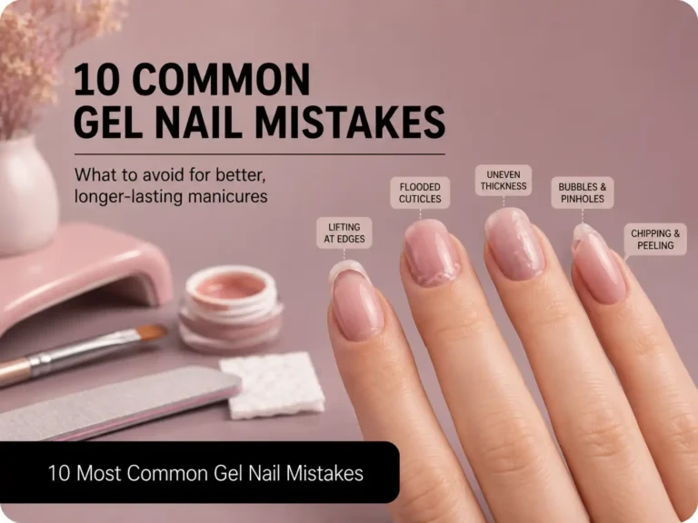 Making one of these 10 common gel nail mistakes at home? This guide explains what's going wrong, why it happens and exactly how to fix it — from prep to removal.