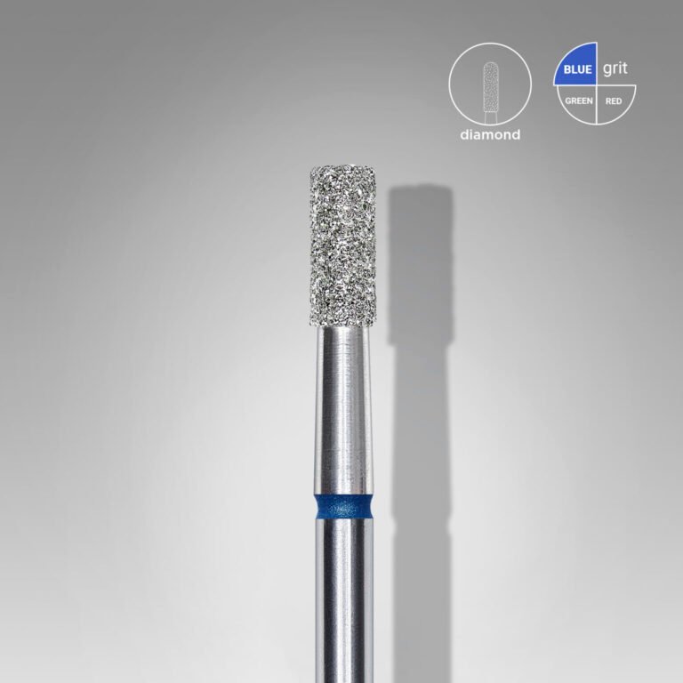 Diamond nail drill bit cylinder blue EXPERT head diameter 2,5mm/working part 6mm
