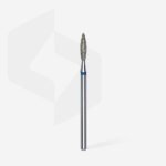 Diamond nail drill bit flame blue EXPERT head diameter 2,3mm/working part 10mm