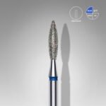 Diamond nail drill bit flame blue EXPERT head diameter 2,3mm/working part 10mm
