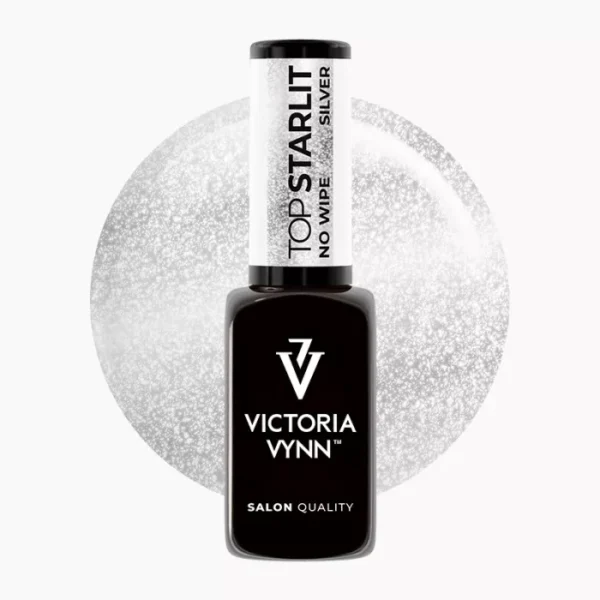 Victoria Vynn Gel Polish Top Starlit Silver No Wipe 8ml