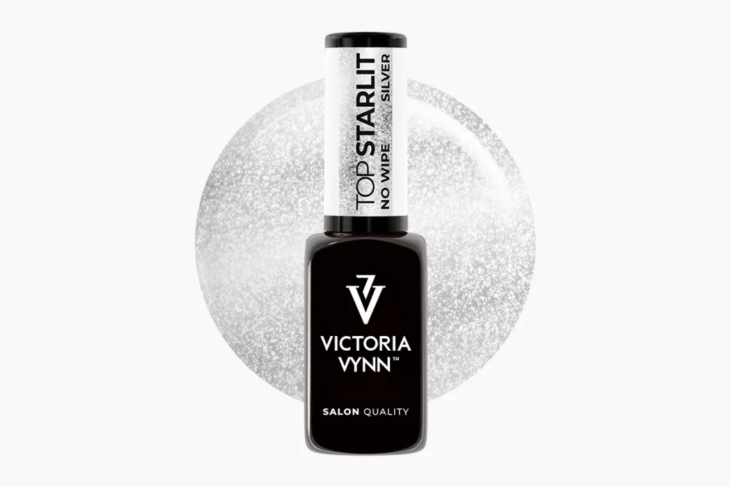 Victoria Vynn Gel Polish Top Starlit Silver No Wipe 8ml